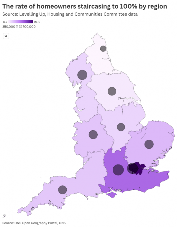 rate of homeowners staircasing to 100% map